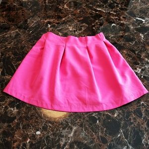 Anthropologie | Everly Hot Pink Pleated Mini Skirt